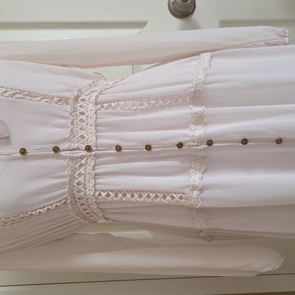 Altar'd State Womens Ivory Boho Crochet Lace Dress - Size Small - Picture 4 of 9